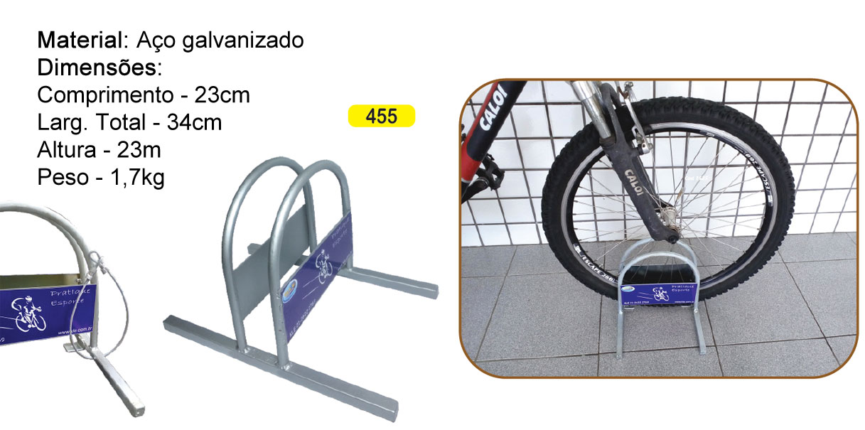Bicicletário de Piso para 01 Bicicleta p